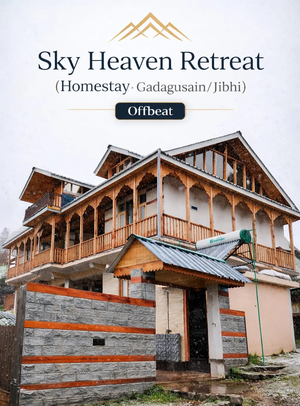 Sky Heaven Retreat Jibhi Deluxe room 3